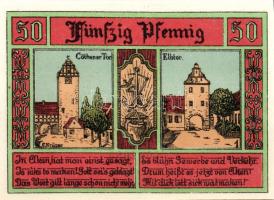 Német Birodalom/Weimari Köztársaság/Aken 1921. 25Pf + 50Pf(4x) + 75Pf 6klf db, teljes sor T:I