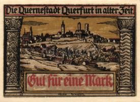 Német Birodalom/Weimari Köztársaság/ Querfurt 1921. 25Pf + 75Pf + 1M(2x) 4klf db, teljes sor T:I