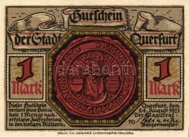 Német Birodalom/Weimari Köztársaság/ Querfurt 1921. 25Pf + 75Pf + 1M(2x) 4klf db, teljes sor T:I