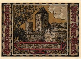 Német Birodalom/Weimari Köztársaság/ Querfurt 1921. 25Pf + 75Pf + 1M(2x) 4klf db, teljes sor T:I