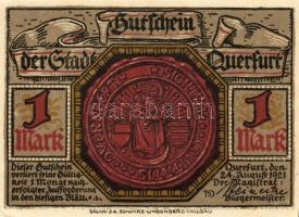 Német Birodalom/Weimari Köztársaság/ Querfurt 1921. 25Pf + 75Pf + 1M(2x) 4klf db, teljes sor T:I