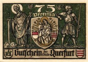 Német Birodalom/Weimari Köztársaság/ Querfurt 1921. 25Pf + 75Pf + 1M(2x) 4klf db, teljes sor T:I