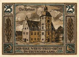 Német Birodalom/Weimari Köztársaság/ Querfurt 1921. 25Pf + 75Pf + 1M(2x) 4klf db, teljes sor T:I