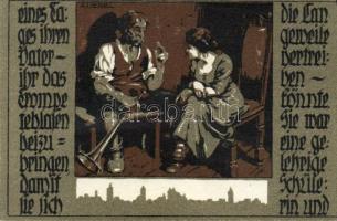 Német Birodalom/Weimari Köztársaság/ Delitzsch 1921. 50Pf(6x) 6klf db, teljes sor T:I