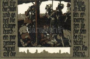 Német Birodalom/Weimari Köztársaság/ Delitzsch 1921. 50Pf(6x) 6klf db, teljes sor T:I