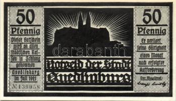 Német Birodalom/Weimari Köztársaság/ Quedlinburg 1921. 50Pf(6x) 6klf db, teljes sor T:I