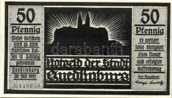 Német Birodalom/Weimari Köztársaság/ Quedlinburg 1921. 50Pf(6x) 6klf db, teljes sor T:I