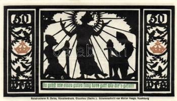 Német Birodalom/Weimari Köztársaság/ Quedlinburg 1921. 50Pf(6x) 6klf db, teljes sor T:I