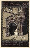 Német Birodalom/Weimari Köztársaság/ Mücheln 1921. 25Pf + 50Pf(3x) + 75Pf 5klf db, teljes sor T:I,I-