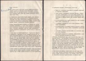 1974 Tíz oldalas propaganda beszéd gépelt szövege a Tanácsköztársaság évfordulójáról