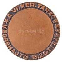 1975. "25 éves a Tanács 1950-1975 / A VI. Ker. Tanács Végrehajtó Bizottsága" Br emlékérem ...