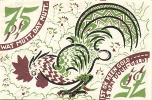 Német Birodalom/Weimari Köztársaság/ Itzehol 1921. 25Pf + 50Pf + 75Pf + 1M 4klf db, teljes sor T:I