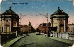 1917 Szeged, közúti hídfő, villamos (EM)