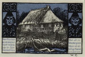 Német Birodalom/Weimari Köztársaság/ Lübeck 1921. 50Pf(4x) + 75Pf(2x) 6klf db, teljes sor T:I