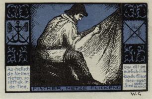 Német Birodalom/Weimari Köztársaság/ Lübeck 1921. 50Pf(4x) + 75Pf(2x) 6klf db, teljes sor T:I