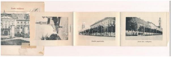 Kalocsa, Érseki rezidencia. leporellólap, belül: gimnázium, takarékpénztár, papnevelde, stb.  (b)