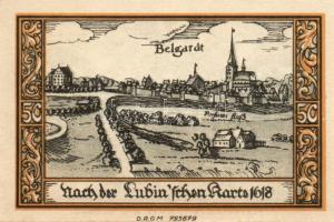 Német Birodalom/Weimari Köztársaság/ Belgard D.N. 25Pf + 50Pf + 75Pf + 1M + 2M 5klf db, teljes sor T...