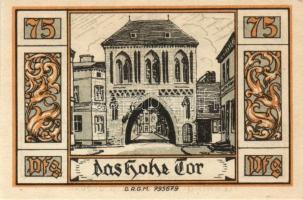 Német Birodalom/Weimari Köztársaság/ Belgard D.N. 25Pf + 50Pf + 75Pf + 1M + 2M 5klf db, teljes sor T...