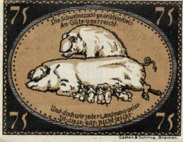 Német Birodalom/Weimari Köztársaság/ Diepholz 1921. 75Pf(4x) 4klf db, teljes sor T:I,I-