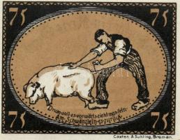 Német Birodalom/Weimari Köztársaság/ Diepholz 1921. 75Pf(4x) 4klf db, teljes sor T:I,I-