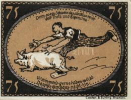 Német Birodalom/Weimari Köztársaság/ Diepholz 1921. 75Pf(4x) 4klf db, teljes sor T:I,I-