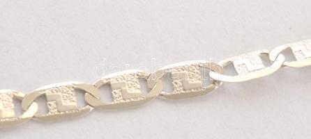 Ezüst(Ag) gravírozható, pálcikás karkötő, jelzett, h: 17 cm, nettó: 2,27 g
