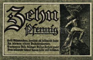 Német Birodalom/Weimari Köztársaság/ Goslar 1920. 10Pf + 25Pf + 50Pf 3klf db, teljes sor T:I