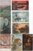 100 db RÉGI motívum képeslap: művész, festmények és tájak / 100 pre-1945 motive postcards: art, pain...