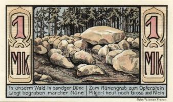 Német Birodalom/Weimari Köztársaság/ Freren 1921. 50Pf + 75Pf + 1M 3klf db, teljes sor T:I