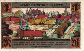 Német Birodalom/Weimari Köztársaság/ Barntrup 1921. 50Pf(2x) + 1M(2x) 4klf db, teljes sor T:I-