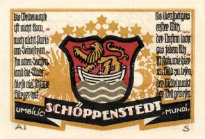 Német Birodalom/Weimari Köztársaság/ Schöppenstedt 1921. 50Pf(10x) 10klf db, teljes sor T:I,I-