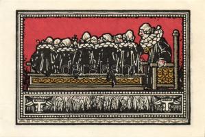 Német Birodalom/Weimari Köztársaság/ Schöppenstedt 1921. 50Pf(10x) 10klf db, teljes sor T:I,I-