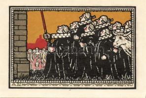 Német Birodalom/Weimari Köztársaság/ Schöppenstedt 1921. 50Pf(10x) 10klf db, teljes sor T:I,I-