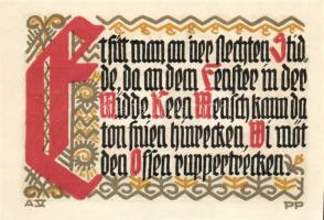 Német Birodalom/Weimari Köztársaság/ Schöppenstedt 1921. 50Pf(10x) 10klf db, teljes sor T:I,I-