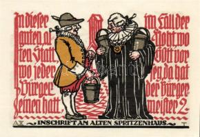 Német Birodalom/Weimari Köztársaság/ Schöppenstedt 1921. 50Pf(10x) 10klf db, teljes sor T:I,I-