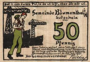 Német Birodalom/Weimari Köztársaság/ Blumenthal 1921. 25Pf + 50Pf + 75Pf 3klf db, teljes sor T:I