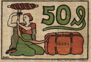 Német Birodalom/Weimari Köztársaság/ Blumenthal 1921. 25Pf + 50Pf + 75Pf 3klf db, teljes sor T:I