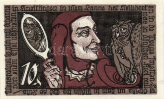 Német Birodalom/Weimari Köztársaság/ Braunschweig 1921. "Eulenspiegel" 10Pf + 25Pf + 50Pf + 75Pf 4klf db, teljes sor T:I