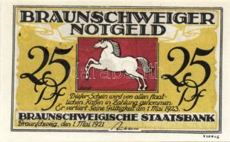 Német Birodalom/Weimari Köztársaság/ Braunschweig 1921. "Eulenspiegel" 10Pf + 25Pf + 50Pf ...