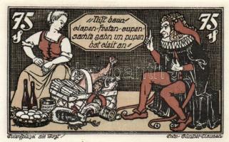 Német Birodalom/Weimari Köztársaság/ Braunschweig 1921. "Eulenspiegel" 10Pf + 25Pf + 50Pf ...