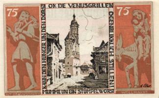 Német Birodalom/Weimari Köztársaság/ Braunschweig 1921. "Alt-Braunschweig" 10Pf + 25Pf + 5...