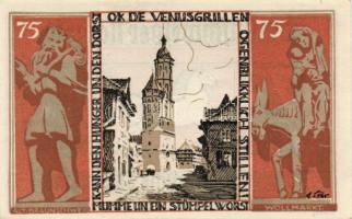 Német Birodalom/Weimari Köztársaság/ Braunschweig 1921. "Alt-Braunschweig" 10Pf + 25Pf + 5...