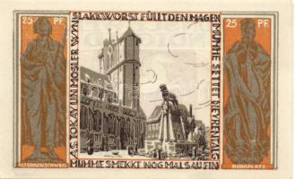 Német Birodalom/Weimari Köztársaság/ Braunschweig 1921. "Alt-Braunschweig" 10Pf + 25Pf + 5...