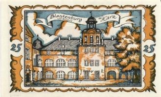 Német Birodalom/Weimari Köztársaság/ Braunschweig 1921. "Blankenburg" 10Pf + 25Pf + 50Pf +...