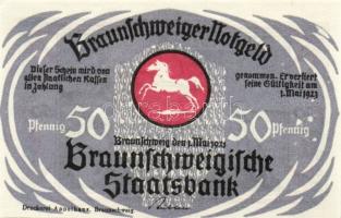 Német Birodalom/Weimari Köztársaság/ Braunschweig 1921. "Blankenburg" 10Pf + 25Pf + 50Pf +...