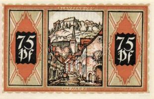 Német Birodalom/Weimari Köztársaság/ Braunschweig 1921. "Blankenburg" 10Pf + 25Pf + 50Pf +...