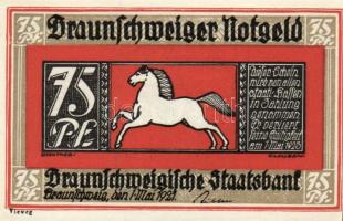 Német Birodalom/Weimari Köztársaság/ Braunschweig 1921. "Blankenburg" 10Pf + 25Pf + 50Pf +...