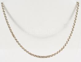 Ezüst(Ag) pálcikás nyaklánc, jelzett, h: 45 cm, nettó: 10,39 g