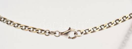 Ezüst(Ag) pálcikás nyaklánc, jelzett, h: 45 cm, nettó: 10,39 g