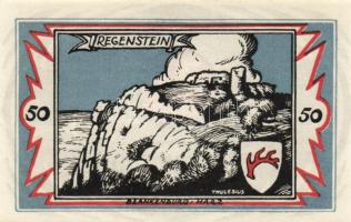 Német Birodalom/Weimari Köztársaság/ Braunschweig 1921. "Blankenburg" 10Pf + 25Pf + 50Pf +...
